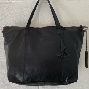 Black Leather Liebeskind Berlin Crossbody Tote